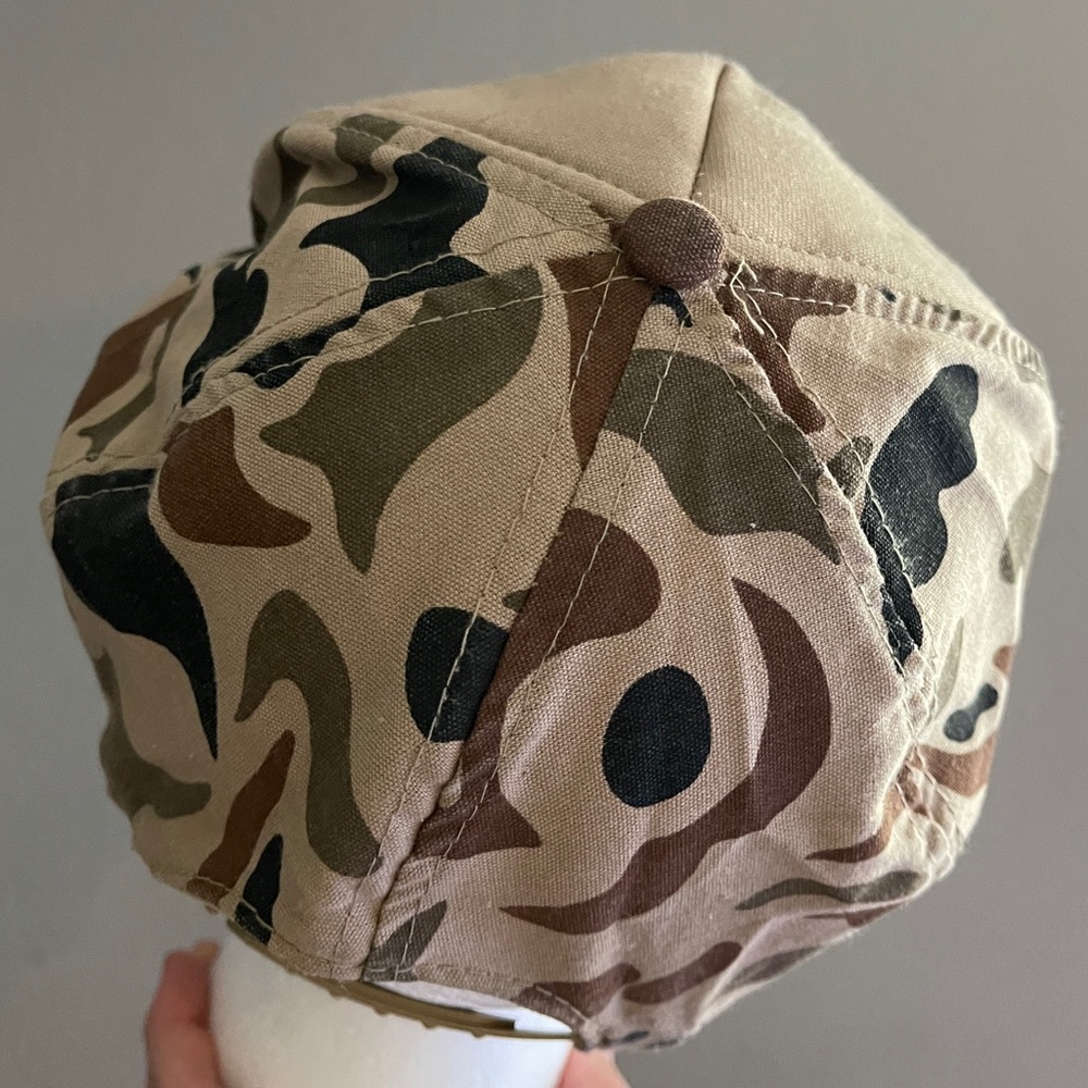 Vintage Trucker SnapBack Hat Tan Brown Camo Minnesota Pheasants Cap Worn In OS - Picture 5 of 13